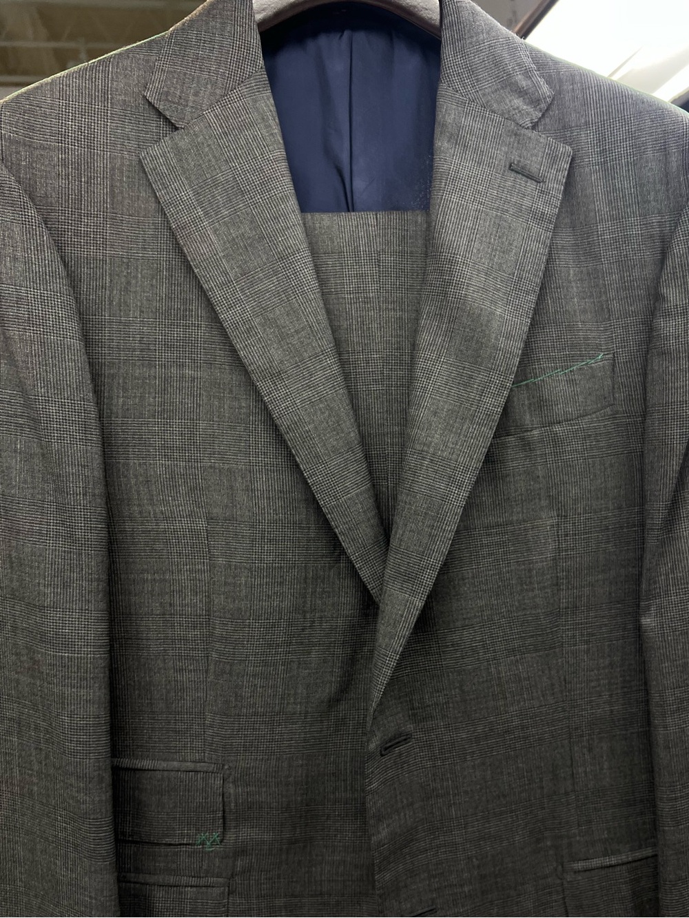Men's Gray Glen Plaid Suit Jacket - Classic Formal Blazer NWT